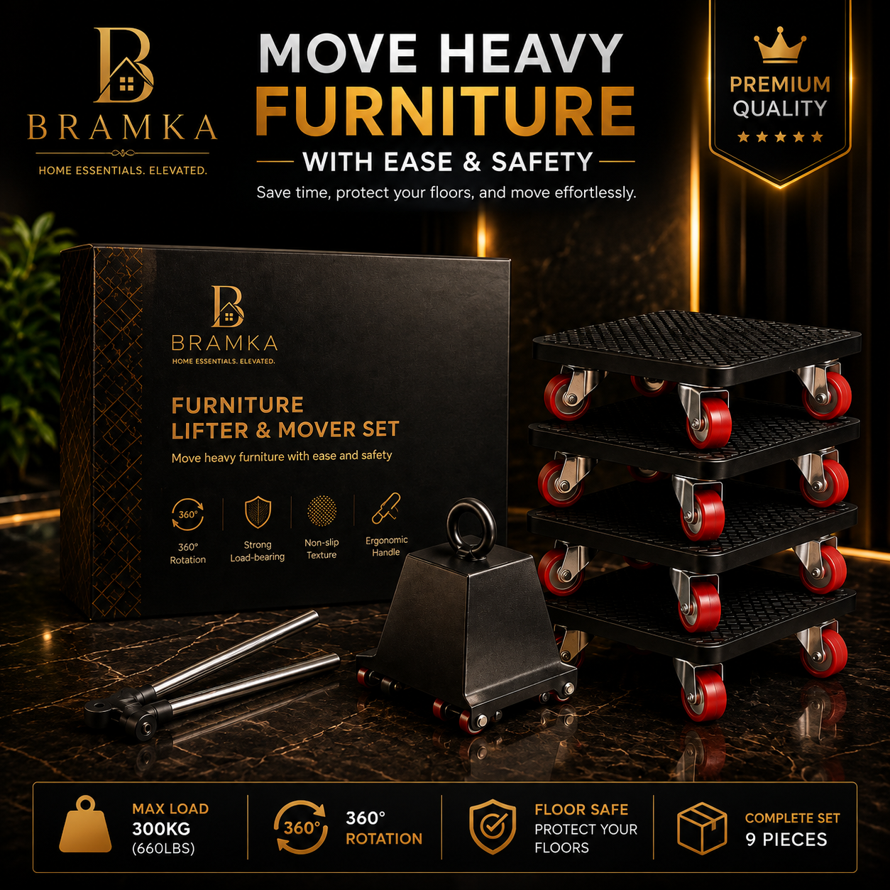 the BRAMKA™ Furniture Moving Kit